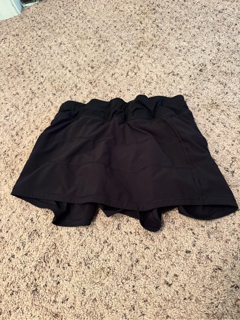 lululemon athletica Black Athletic Skort with Built-In Shorts